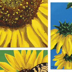 Sunflower Trio